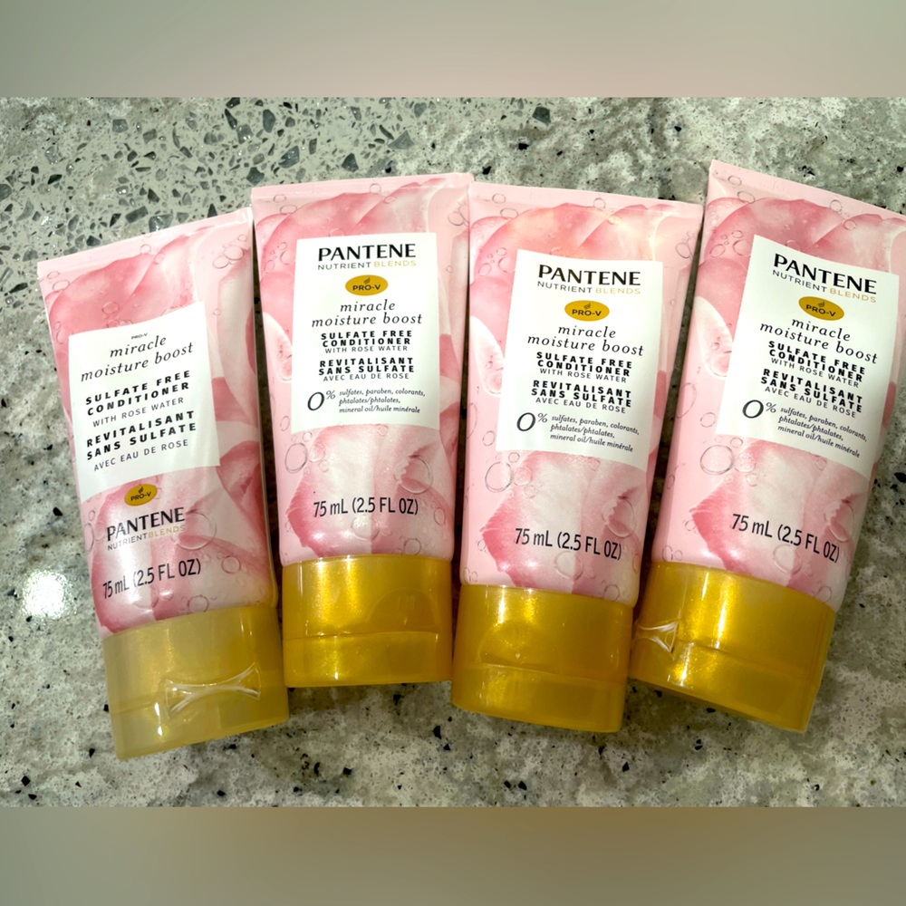 4 Pantene Nutrient Blends Miracle Moisture Boost Sulfate Free Conditioner 2.5OZ